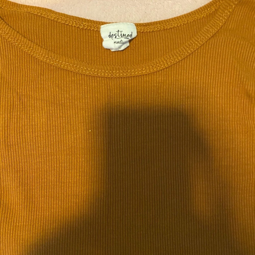 fall colored fitted tee - Picture 2 of 2